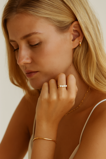 AurZee™ Ocean Pearl Anxiety Ring