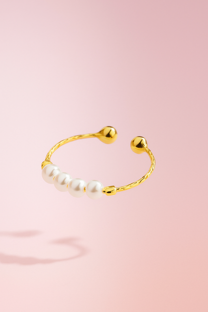 AurZee™ Ocean Pearl Anxiety Ring