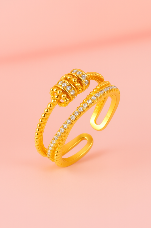 AurZee™ Ocean Tide Anxiety Ring