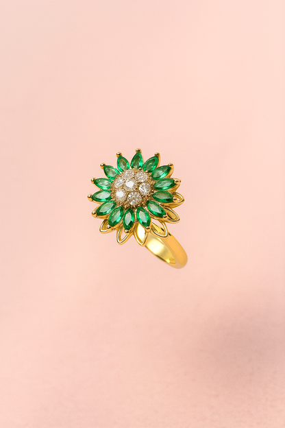 AurZee™ Lotus Anxiety Ring